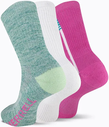 Miniatura 3 de Merrell Calcetines unisex para adultos, reciclados, para uso diario, medio cojín, 3 pares, transpirables para senderismo