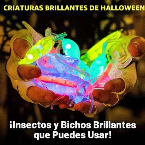 Miniatura 2 de Glow Critters y Halloween Trick or Treat - Esqueletos y calabazas brillantes - Bastones brillantes para fiestas - Suministros de fiesta que brillan