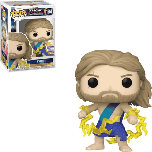 Miniatura 3 de Funko Pop! Marvel: Thor Love & Thunder - Thor in Toga 2023 Convención de Verano Multicolor Figura de vinilo exclusiva #1261