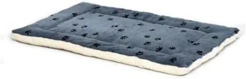 Miniatura 9 de Cama reversible para mascota, diseño en lana para perro o gato , 24 - pulgadas, Azul