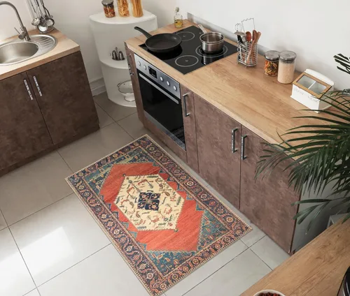 Miniatura 95 de Keen Home Design Alfombra de entrada de 2 x 3 pies, lavable a máquina con parte trasera antideslizante, ideal para entrada, cocina, baño, Multi