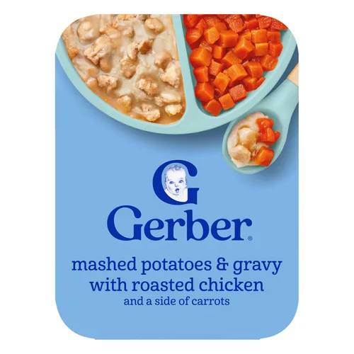Miniatura 16 de Gerber Comida para niños pequeños, arroz amarillo y pollo, hora de comer para niños pequeños, 8PK