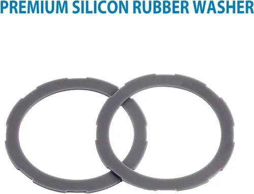 Miniatura 5 de Cuchilla de corte de licuadora de acero inoxidable 164160, 2 juntas de goma de silicona 182341-000-842, compatible con licuadora Oster Pro 1200