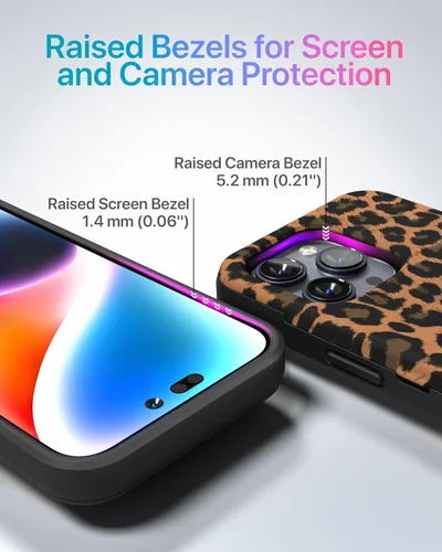 Miniatura 21 de TORU CX Slim - Funda tipo cartera para iPhone 15, funda protectora a prueba de golpes resistente con tarjetero oculto y ranura para tarjetas, espejo