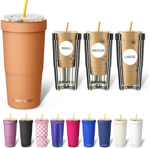 Miniatura 52 de Frost Buddy Togo Buddy 30oz Stainless Steel Vacuum Insulated Tumbler To Go Coffee Cup – Iced Coffee Sleeve, Travel Mug, Thermal Cup for Hot & Cold
