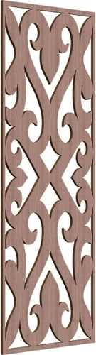 Miniatura 6 de Keene Paneles de pared decorativos de madera con calado, 9 3/8 pulgadas de ancho x 24 3/8 pulgadas de alto x 1/4 de alto, roble rojo rojo (Red Oak)