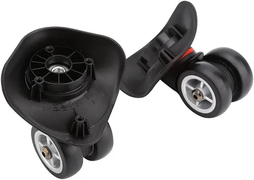 Miniatura 8 de VGEBY1 Maleta Ruedas, Equipaje Giratorio Ruedas Ruedas Universal PVC Ruedas Maleta Maleta Carretilla, Negro