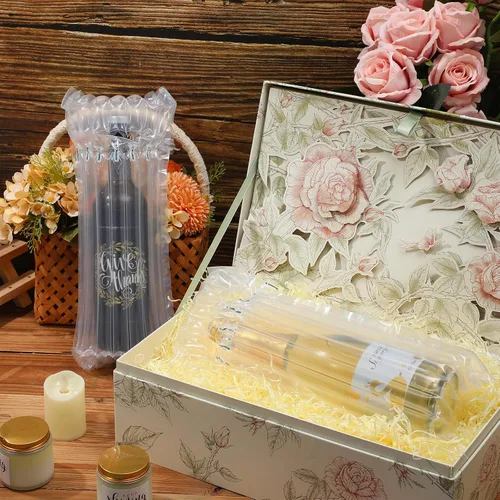 Miniatura 5 de Berlune 150 bolsas protectoras de viaje para botellas de vino, bolsas protectoras de burbujas inflables, embalaje de vino para viajes, columna llena