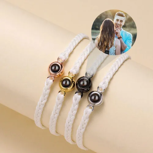 Miniatura 5 de Pulseras personalizadas con imagen en el interior Pulseras de proyección personalizadas con fotos, foto personalizada, aniversario conmemorativo