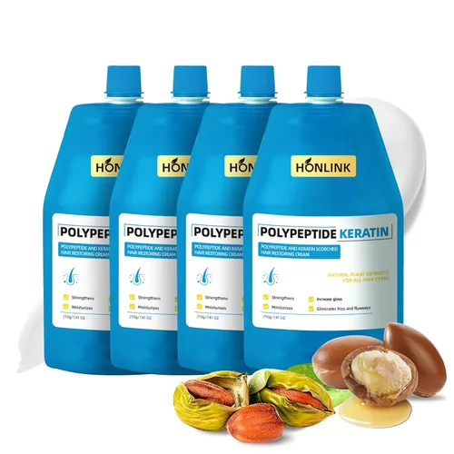 Miniatura 10 de Máscara de Queratina para el Cabello 2 Pack - Regalo para Ella, Tratamiento de Acondicionador Profundo de Péptidos para Cabello Dañado, Seco