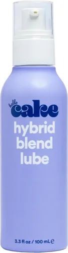 Hello Cake Lubricante Híbrido - Lubricante personal a base de silicona y agua, seguro para todos los juguetes, ultra deslizante, duradero, no