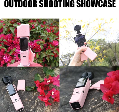 Miniatura 7 de PCTC Pocket 3 Funda protectora de silicona resistente a los arañazos, a prueba de golpes, piel de cuerpo completo con protector de lente, diseño