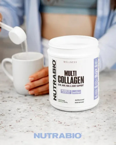 Miniatura 5 de NutraBio Polvo de colágeno múltiple, péptidos de colágeno hidrolizados para cabello y piel brillantes, alimentados con pasto, colágeno en polvo