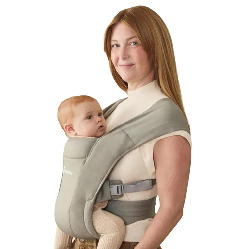 Miniatura 14 de Ergobaby Embrace Portabebés para Recién Nacidos hasta Niños Pequeños - Portabebés Ergonómicos Ligeros - Esenciales Acogedores (7-25 Libras), Tejido