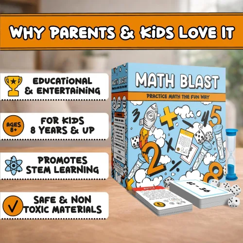 Miniatura 2 de ¡Explotación matemática! Juegos matemáticos geniales para niños de 8 a 12 años - Divertido juego educativo de matemáticas mentales para el hogar
