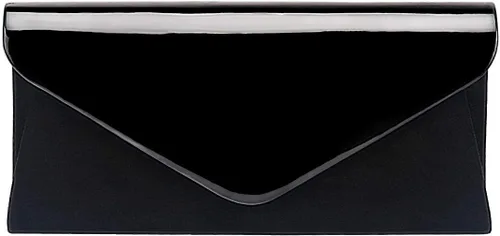 Miniatura 4 de WALLYN'S Patent Leather Clutch Classic Purse Evening Bag Handbag With Flannelette
