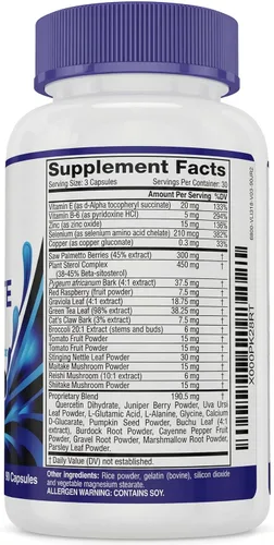 Miniatura 7 de Advanced Saw Palmetto Suplemento para próstata para hombres con beta-sitosterol promueve la comodidad urinaria, la calidad del sueño y la salud