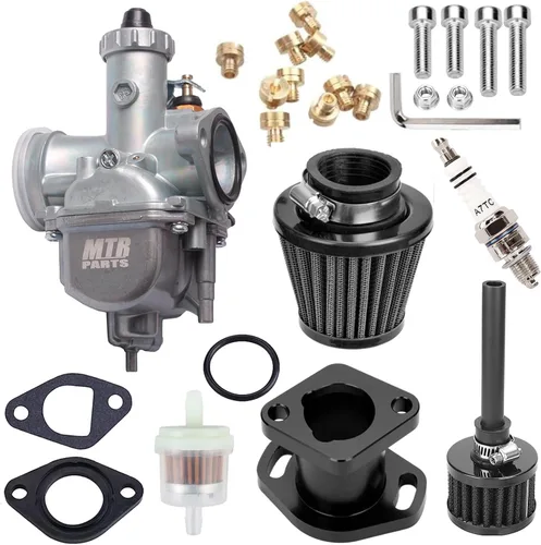 VM22 Carburador de 26mm para Predator 212CC 196cc, Compatible con CT200U KT196 Mini Bike, Moto Race Go Kart 6.5HP Baja Warrior Heat MB165 MB200, Kit