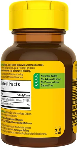 Miniatura 4 de Nature Made Vitamina B-6 100 mg comprimidos 100 ea (paquete de 4)