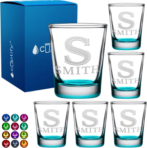 Miniatura 11 de Juego de 2 vasos de chupito personalizados para hombre, fondo azul, 2 onzas, grabados, regalo personalizado para cumpleaños, bodas, día del padre