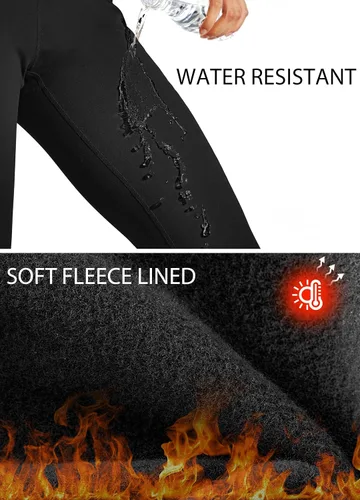 Miniatura 3 de Willit - Leggings de cintura alta con forro polar para mujer, impermeables, térmicas, para senderismo, yoga, correr