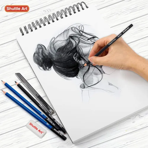 Miniatura 6 de Shuttle Art Kit de dibujo y bloc de bocetos, juego de 116 paquetes completo de dibujo + 260 hojas de bloc de dibujo