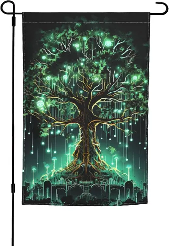 Miniatura 14 de Banderas de jardín para exteriores, bandera de jardín con estampado de bulldog francés, de 12 x 18 pulgadas, doble cara, bandera de bienvenida