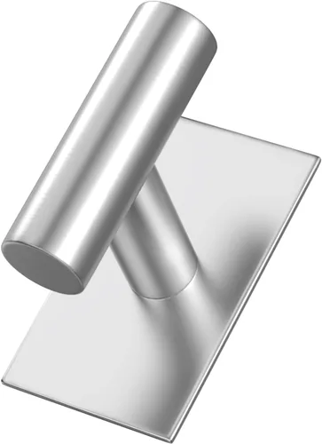 Miniatura 8 de VAEHOLD - Ganchos adhesivos de pared para toallas, resistentes, impermeables, de plata, para colgar abrigos, ropa, gancho de pared para armario