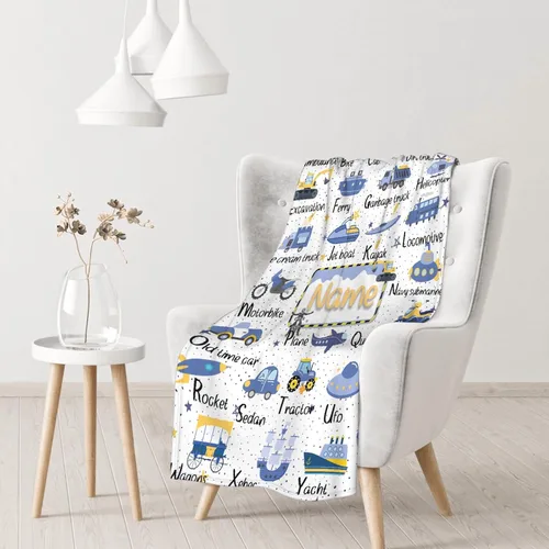 Miniatura 5 de Manta de bebé personalizada para niñas y niños, manta de bebé personalizada con nombre para niños pequeños, bebés, baby shower, recién nacidos