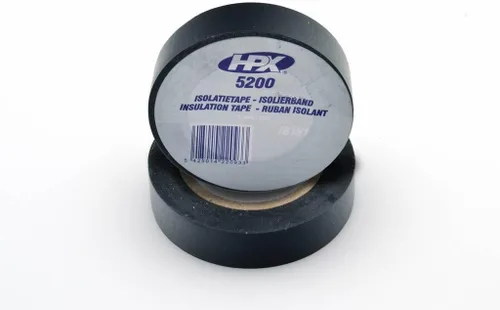 Rollo de cinta aislante para cables y terminales. 15mmx10m. Color negro HPX5200