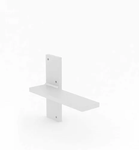 Miniatura 20 de Soporte de pared flotante para encimera, soportes de pared resistentes para crear bancos flotantes, escritorio, tocador, bar o repisa, acero