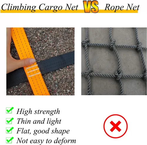 Miniatura 5 de Red de carga para niños, red de escalada resistente para interiores, parque de juegos, gimnasio, al aire libre, red de obstáculos ninja, red