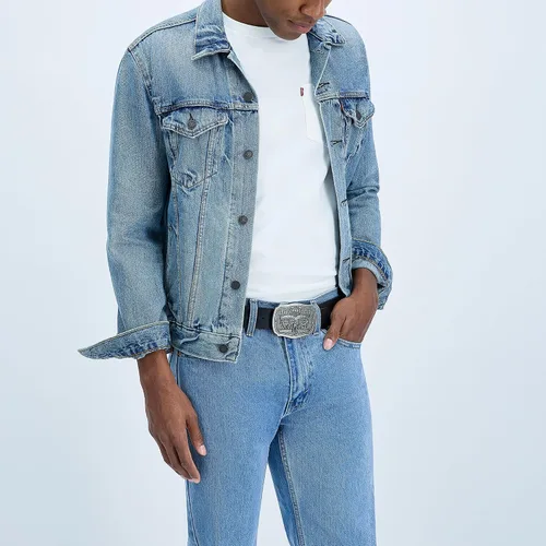 Miniatura 22 de Levi's Men’s Leather Jean Belt with Removable Plaque Buckle - Big Buckle, Cowboy belt