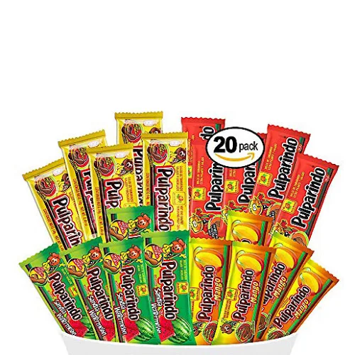 Pulparindo Mezcla de dulces mexicanos sabores: Tamarindo, Picante, Mango, Sandía y Chamoy Surtido de caramelos De la Rosa (Tamarindo, Sandía,