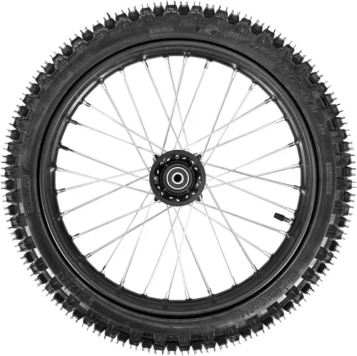 Miniatura 3 de Trkimal 70/100-17 (2.75x17) 1.6x17 Neumático de Rueda Delantera y Tubo Interior de Llanta con Conjunto de Rodamiento de 15mm para Motocross