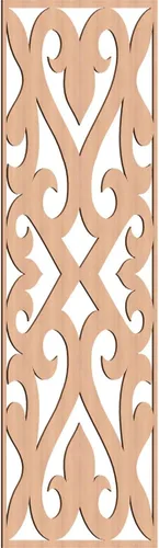 Miniatura 36 de Keene Paneles de pared decorativos de madera con calado, 9 3/8 pulgadas de ancho x 24 3/8 pulgadas de alto x 1/4 de alto, roble rojo rojo (Red Oak)