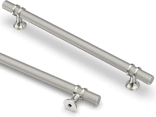 Miniatura 28 de Asidrama - Paquete de 10 manijas para gabinete de cocina de 3 pulgadas (76mm) de color negro mate y bronce champán, tiradores para gabinete
