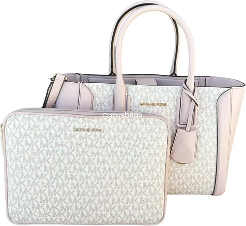 Miniatura 2 de Michael Kors Kali - Bolso bandolera mediano Signature MK + funda para iPad