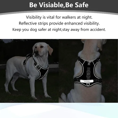 Miniatura 6 de Arnés mejorado para perro con soporte AirTag, chaleco ajustable a prueba de escapes para perros grandes al aire libre, chaqueta suave y transpirable