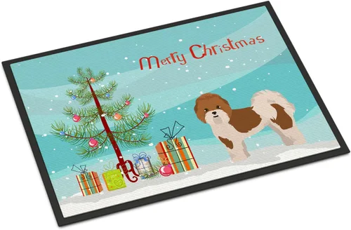 Miniatura 236 de Caroline's Treasures CK3799MAT Akita Shepherd - Tapete de árbol de Navidad de 18 x 27 pulgadas, tapete para puerta delantera, interior y exterior