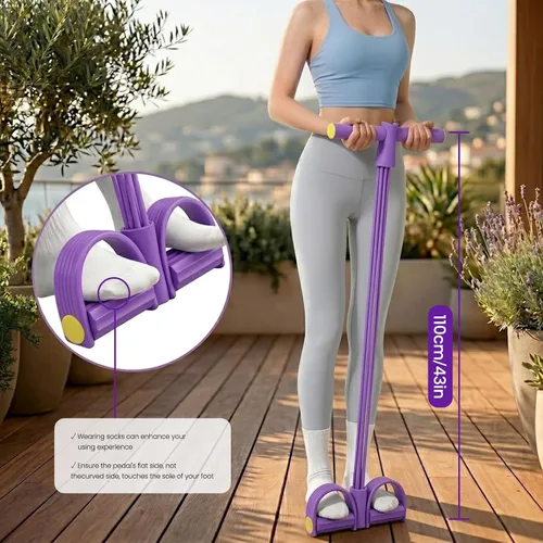 Miniatura 6 de Equipo de fitness Banda de resistencia Pedal Entrenador de ejercicio para entrenamiento de cuerpo completo y entrenamiento de fuerza en el gimnasio