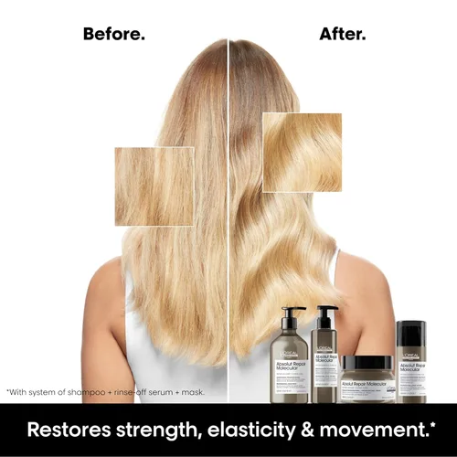 Miniatura 2 de L'Oréal Professionnel Paris Absolut Repair Molecular Hair Care Set - Champú sin sulfato, suero de enjuague y máscara sin enjuague para cabello