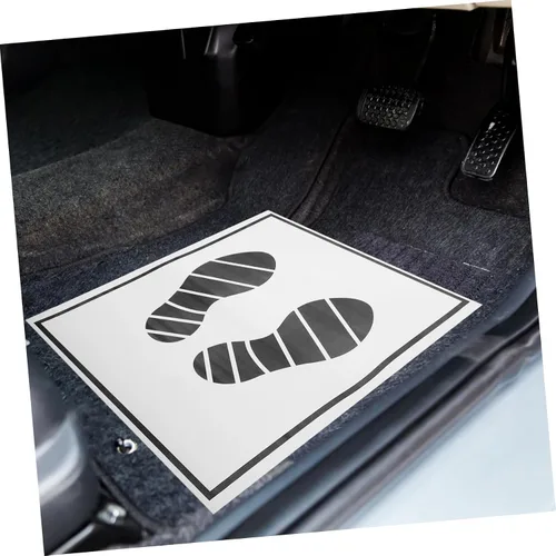 Miniatura 8 de Alfombrillas de papel desechables para automóvil, 25 unidades, alfombrillas de papel portátiles, almohadillas de pie para automóvil, suministros