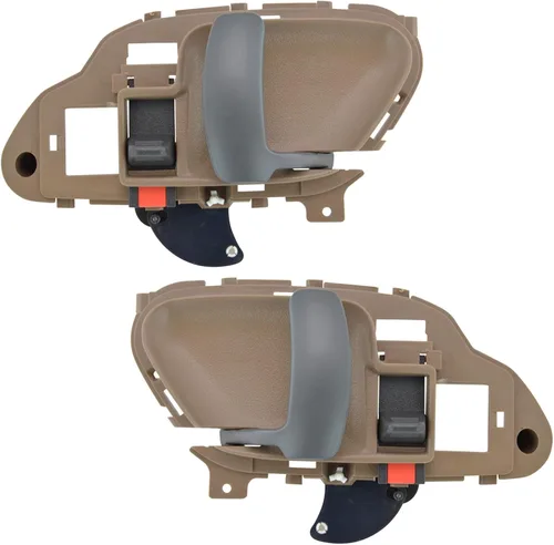Miniatura 33 de TRQ Juego de 2 manijas de puerta interior trasera cromada y cachemira para Chevy GMC