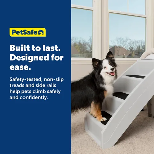 Miniatura 7 de PetSafe CozyUp - Escaleras plegables para perros, escalones portátiles para interiores y exteriores para mascotas, para cama, sofá y automóvil, Gris
