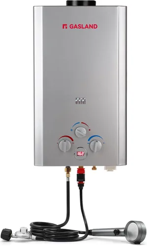 Miniatura 11 de GASLAND Outdoors Calentador de agua sin tanque de propano, 1.58 GPM 6L Calentador de agua portátil a gas, Protección contra sobrecalentamiento