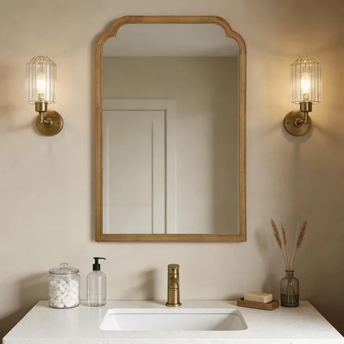 Miniatura 38 de WallBeyond Espejo de longitud completa para montar en la pared, 65 x 22 pulgadas, espejo de suelo con marco de madera rústica, espejo grande