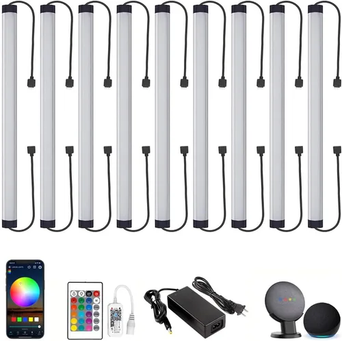 Miniatura 10 de Iluminación LED para debajo del gabinete, luces regulables debajo del mostrador, WiFi Smart Controlled, RGB, 12 pulgadas, lámparas enlazables