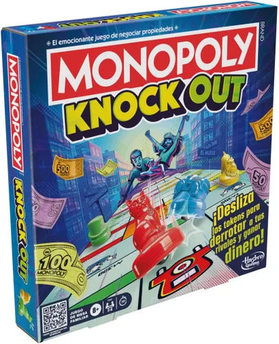 Miniatura 3 de Monopoly Knockout Game para niños, adolescentes y adultos