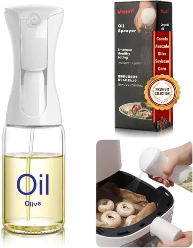 Miniatura 10 de Mistifi oil spray 200ml PET bottle/150ml Glass. Fine Mist Spray Bottle for Air Fryer, Olive Oil, Healthy Nonstick Frying, Commercial & Home Kitchen